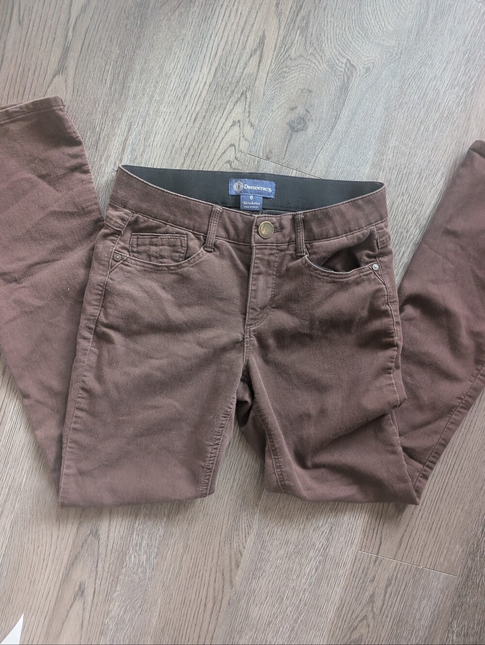 Democracy Absolution Curvy Fitting Brown Jeans